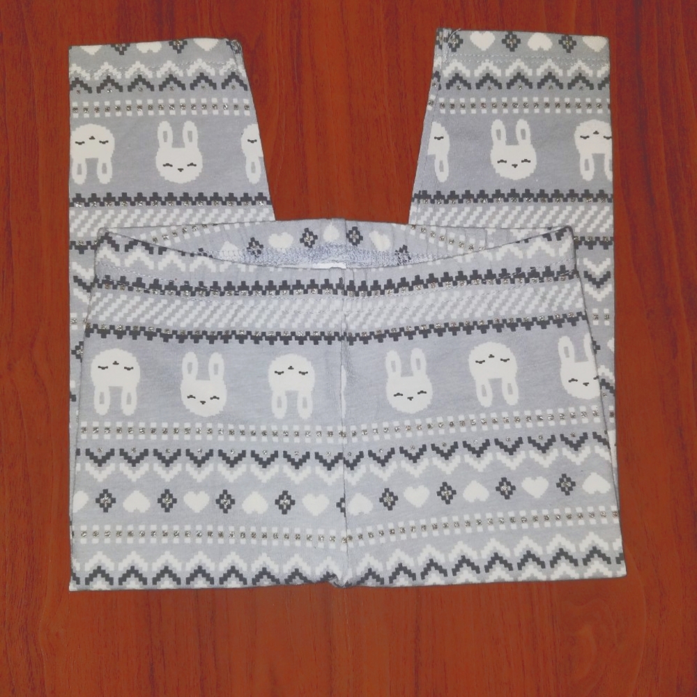 New! Girl's Jumping Beans printed  leggings Size 18M